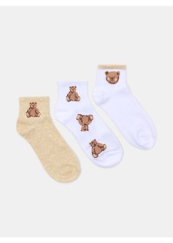 Sinsay - Skarpetki ze wzorkiem 3 pack - wielobarwny ze sklepu Sinsay w kategorii Skarpetki damskie - zdjęcie 185648348