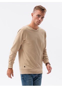 Bluza męska bez kaptura - żółta V4 B1153 ze sklepu ombre w kategorii Bluzy męskie - zdjęcie 185649395