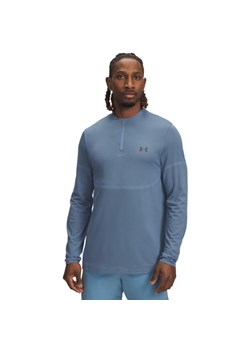 Męski longsleeve treningowy Under Armour Vanish Elite Seamless 1/4 Zip - niebieski ze sklepu Sportstylestory.com w kategorii T-shirty męskie - zdjęcie 185650127