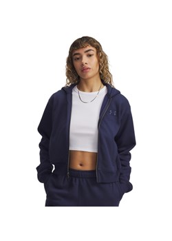 Damska bluza rozpinana z kapturem Under Armour UA Icon Vida Fleece - granatowa ze sklepu Sportstylestory.com w kategorii Bluzy damskie - zdjęcie 185650135