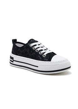 Foreverfolie Sneakersy w kolorze czarnym ze sklepu Limango Polska w kategorii Trampki damskie - zdjęcie 185650546