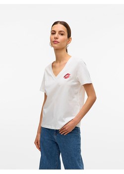 Vero Moda Koszulka w kolorze białym ze sklepu Limango Polska w kategorii Bluzki damskie - zdjęcie 185651516