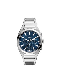 Zegarek Fossil Everett Chronograph FS6104 Srebrny ze sklepu eobuwie.pl w kategorii Zegarki - zdjęcie 185651596