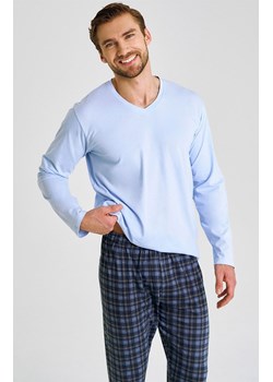 Bawełniana piżama męska plus size Mark 3475, Kolor błękitny-wzór, Rozmiar 4XL, Taro ze sklepu Intymna w kategorii Piżamy damskie - zdjęcie 185655036