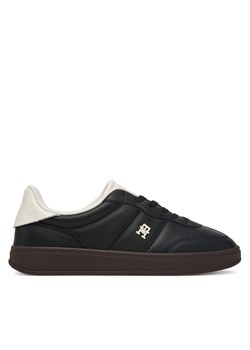 Sneakersy Tommy Hilfiger Heritage Shiny FW0FW08823 Czarny ze sklepu eobuwie.pl w kategorii Buty sportowe damskie - zdjęcie 185655875