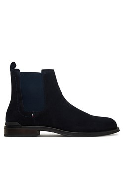 Sztyblety Tommy Hilfiger Corporate FM0FM05580 Granatowy ze sklepu eobuwie.pl w kategorii Buty zimowe męskie - zdjęcie 185656009