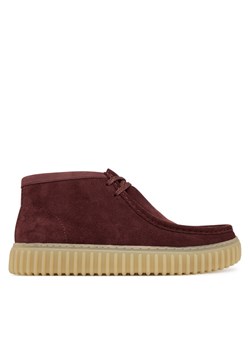 Trzewiki Clarks Torhill Hi 26183423 Bordowy ze sklepu eobuwie.pl w kategorii Buty zimowe męskie - zdjęcie 185656026