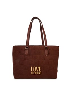 LOVE MOSCHINO Torebka JC4123PP0NKB120A Brązowy ze sklepu MODIVO w kategorii Torby Shopper bag - zdjęcie 185659118