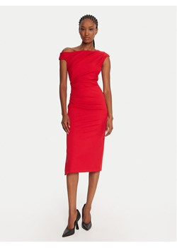 Rinascimento Sukienka koktajlowa CFC0125334003 Czerwony Slim Fit ze sklepu MODIVO w kategorii Sukienki - zdjęcie 185659155