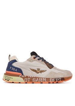 Aeronautica Militare Sneakersy 252SC0276UCT03546 Beżowy ze sklepu MODIVO w kategorii Buty sportowe męskie - zdjęcie 185659217