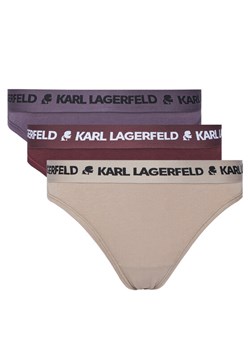KARL LAGERFELD Komplet 3 par stringów A1W47158 Kolorowy ze sklepu MODIVO w kategorii Majtki damskie - zdjęcie 185659265