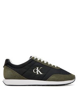 Calvin Klein Sneakersy Retro Runner Ess Mix Mat YM0YM01361 Czarny ze sklepu MODIVO w kategorii Buty sportowe męskie - zdjęcie 185659319