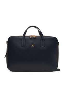 Tommy Hilfiger Torba na laptopa Th Icon Laptop Bag AW0AW18004 Granatowy ze sklepu MODIVO w kategorii Torby na laptopa - zdjęcie 185659437