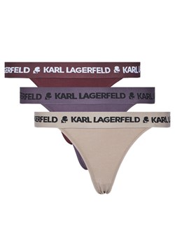 KARL LAGERFELD Komplet 3 par fig brazylijskich A1W47159 Kolorowy ze sklepu MODIVO w kategorii Majtki damskie - zdjęcie 185659567