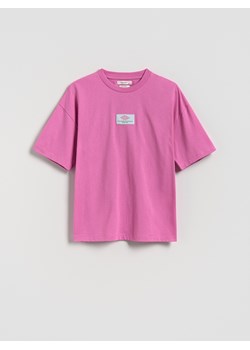 Reserved - T-shirt z nadrukiem - fioletowy ze sklepu Reserved w kategorii Bluzki dziewczęce - zdjęcie 185662055