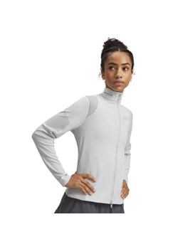 Damska bluza do biegania Under Armour UA Halo Engineered FZ - szary ze sklepu Sportstylestory.com w kategorii Bluzy damskie - zdjęcie 185662269