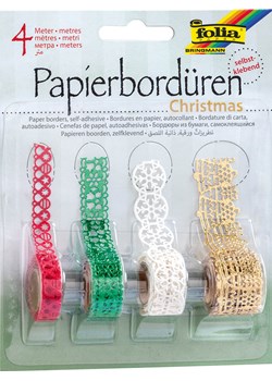 folia PAPER Kolorowe paski papierowe (4 szt.) &quot;X-Mas&quot; - 4 x 1 m ze sklepu Limango Polska w kategorii Zabawki - zdjęcie 185663627