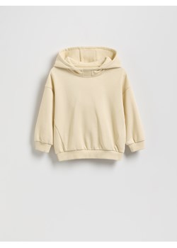 Reserved - Bawełniana bluza oversize - kremowy ze sklepu Reserved w kategorii Bluzy dziewczęce - zdjęcie 185663907