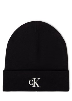 Calvin Klein Czapka damska Kobiety czarny jednolity ze sklepu vangraaf w kategorii Czapki zimowe damskie - zdjęcie 185664446