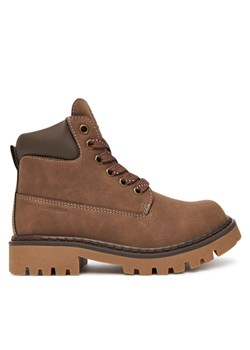 Tommy Hilfiger Trapery T3X5-34125-1269509 S Brązowy ze sklepu MODIVO w kategorii Czapki zimowe męskie - zdjęcie 185665756