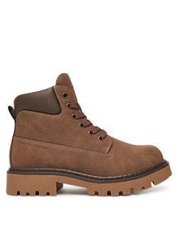 Trapery Tommy Hilfiger T3X5-34125-1269509 D Brązowy ze sklepu eobuwie.pl w kategorii Buty zimowe dziecięce - zdjęcie 185667728