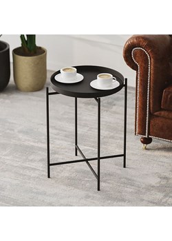 Scandinavia Concept Stolik &quot;Shb-007&apos;&apos; w kolorze czarnym - wys. 56 x Ø 46 cm ze sklepu Limango Polska w kategorii Stoliki kawowe - zdjęcie 185668768