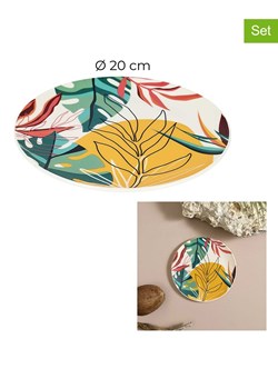 Garden Spirit Talerze obiadowe (2 szt.) &quot;Paradis&quot; ze wzorem - Ø 20 cm ze sklepu Limango Polska w kategorii Naczynia - zdjęcie 185668777
