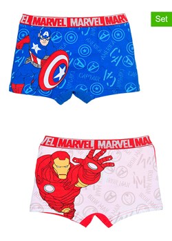 Avengers Bokserki (2 pary) &quot;Avengers Classic&quot; w kolorze niebiesko-czerwonym ze sklepu Limango Polska w kategorii Majtki dziecięce - zdjęcie 185668835