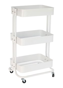Joybos Regał w kolorze białym na kółkach - 46 x 76 x 33 cm ze sklepu Limango Polska w kategorii Regały i witryny - zdjęcie 185668856