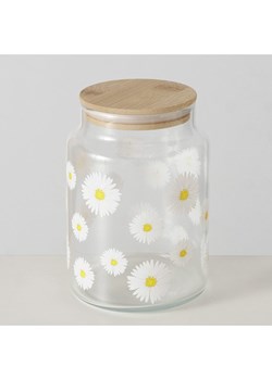 Boltze Słoik &quot;Daisy&quot; w kolorze biało-jasnobrązowym - wys. 14 x Ø 10 cm ze sklepu Limango Polska w kategorii Pojemniki kuchenne - zdjęcie 185668878