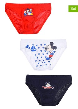 Disney Mickey Mouse Majtki (3 pary) &quot;Myszka Miki&quot; w kolorze granatowo-biało-czerwonym ze sklepu Limango Polska w kategorii Majtki dziecięce - zdjęcie 185668985