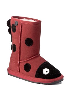 Śniegowce EMU Australia Lady Bird K10111 Czerwony ze sklepu eobuwie.pl w kategorii Buty zimowe dziecięce - zdjęcie 185669349