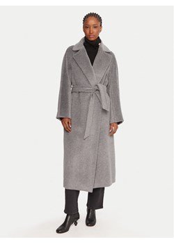 Weekend Max Mara Płaszcz wełniany Tempera 2525016082 Szary Regular Fit ze sklepu MODIVO w kategorii Płaszcze damskie - zdjęcie 185669876