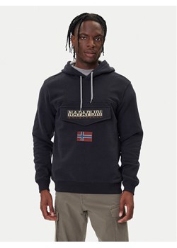 Napapijri Bluza Burgee Wint 4 NP0A892T Czarny Regular Fit ze sklepu MODIVO w kategorii Bluzy męskie - zdjęcie 185670039