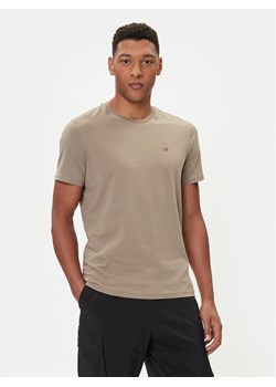 Napapijri T-Shirt Salis NP0A4H8D Beżowy Regular Fit ze sklepu MODIVO w kategorii T-shirty męskie - zdjęcie 185672848