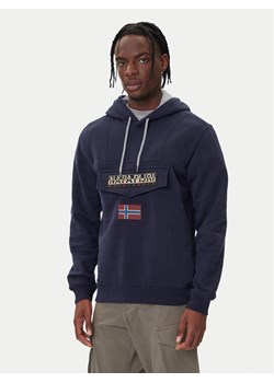 Napapijri Bluza Burgee Wint 4 NP0A892T Granatowy Regular Fit ze sklepu MODIVO w kategorii Bluzy męskie - zdjęcie 185672937