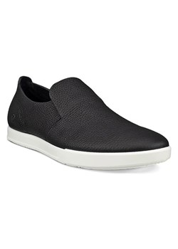 Ecco Skórzane slippersy &quot;Leisure&quot; w kolorze czarnym ze sklepu Limango Polska w kategorii Trampki męskie - zdjęcie 185674035
