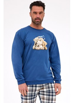 Długa piżama męska 115/292 Bears, Kolor jeans-wzór, Rozmiar S, Cornette ze sklepu Intymna w kategorii Piżamy męskie - zdjęcie 185674225