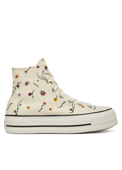 Trampki Converse Chuck Taylor All Star Lift A15536C Écru ze sklepu eobuwie.pl w kategorii Trampki damskie - zdjęcie 185675145