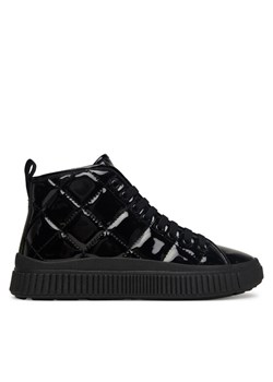 Sneakersy Geox J Laquinny J56M3F 000HH C9999 D Czarny ze sklepu eobuwie.pl w kategorii Buty sportowe dziecięce - zdjęcie 185675147