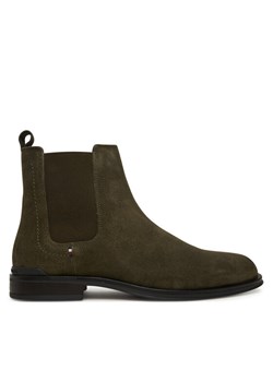 Sztyblety Tommy Hilfiger Corporate FM0FM05580 Khaki ze sklepu eobuwie.pl w kategorii Buty zimowe męskie - zdjęcie 185675159
