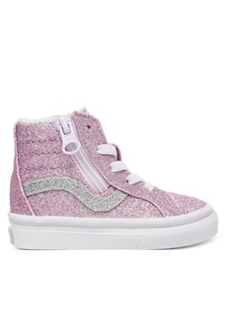 Sneakersy Vans SK8-Hi Reissue Side Zip VN0007Q3EMY1 Różowy ze sklepu eobuwie.pl w kategorii Buty sportowe dziecięce - zdjęcie 185675208