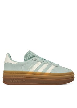 Sneakersy adidas Gazelle Bold JS3902 Zielony ze sklepu eobuwie.pl w kategorii Buty sportowe damskie - zdjęcie 185675215