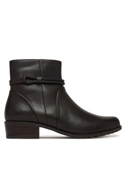 Botki Caprice 9-25404-45 Brązowy ze sklepu eobuwie.pl w kategorii Botki - zdjęcie 185675227
