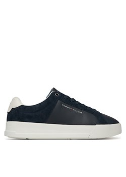 Sneakersy Tommy Hilfiger Th Court Mix FM0FM05634 Granatowy ze sklepu eobuwie.pl w kategorii Buty sportowe męskie - zdjęcie 185675255