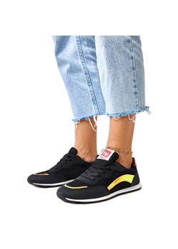 Czarne sportowe sneakersy Caviour ze sklepu ButyModne.pl w kategorii Buty sportowe damskie - zdjęcie 185676616