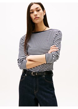 Tommy Hilfiger Damska koszulka z długim rękawem Kobiety wiskoza granatowy w paski ze sklepu vangraaf w kategorii Bluzki damskie - zdjęcie 185676818
