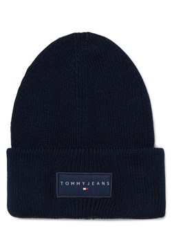 Tommy Jeans Damska czapka z dzianiny Kobiety Bawełna granatowy jednolity ze sklepu vangraaf w kategorii Czapki zimowe damskie - zdjęcie 185676848
