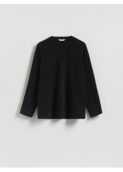 Reserved - Longsleeve regular - czarny ze sklepu Reserved w kategorii T-shirty męskie - zdjęcie 185678048