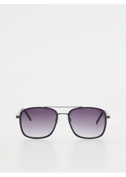 Reserved - Okulary przeciwsłoneczne aviator - czarny ze sklepu Reserved w kategorii Okulary przeciwsłoneczne męskie - zdjęcie 185678108